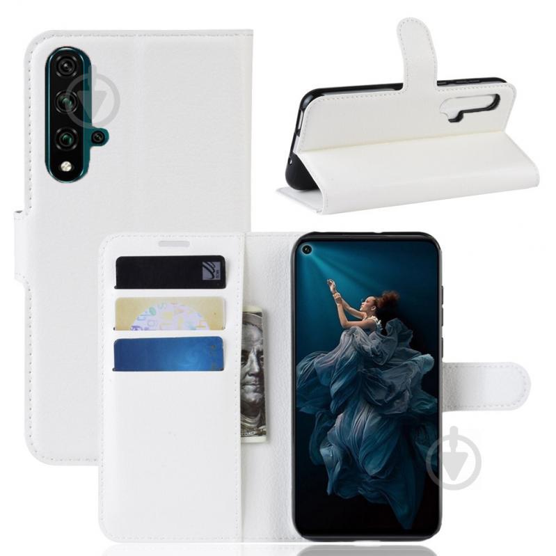 Чохол-книжка Litchie Wallet для Honor 20 White (hub_LDHt24082) - фото 2