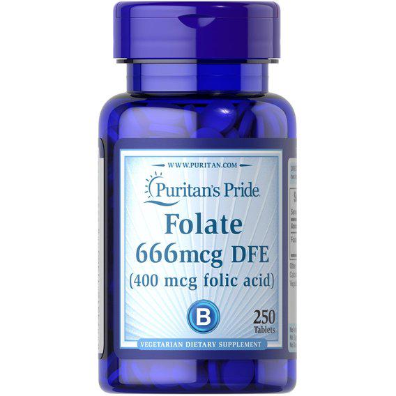 Фолиевая кислота Puritan's Pride 400 mcg 250 Tabs