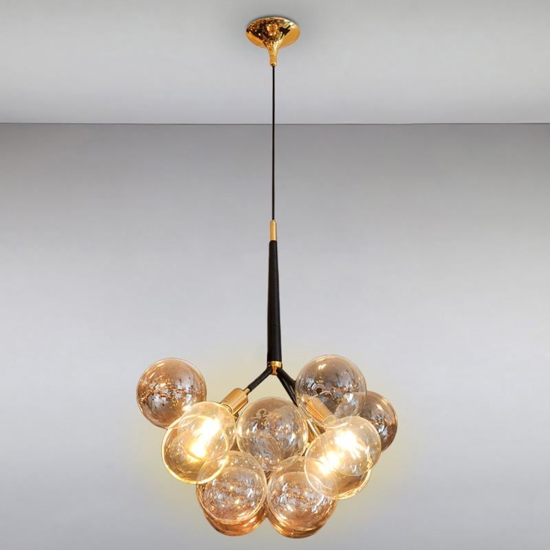 Люстра-молекула подвесная Light House ES-15599/4+12 Золото (9357)