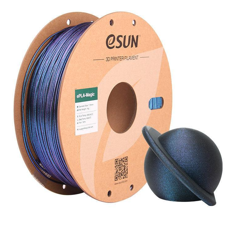 Пластик eSUN Magic PLA с бабиной 1 кг Dark Twinking Blue