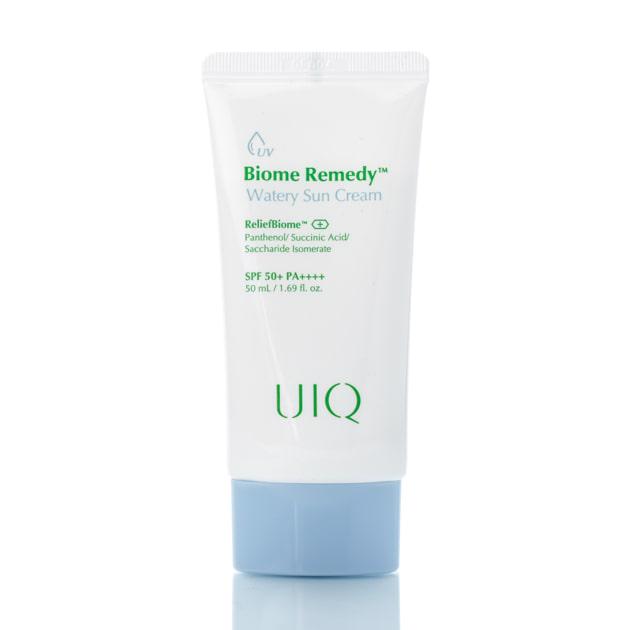 Крем увлажняющий солнцезащитный с пробиотиками UIQ Biome Remedy Watery Sun Cream SPF 50+ PA++++ 50 мл Крем увлажняющий солнцезащитный с пробиотиками UIQ Biome Remedy Watery Sun Cream SPF 50+ PA++++ 50 мл