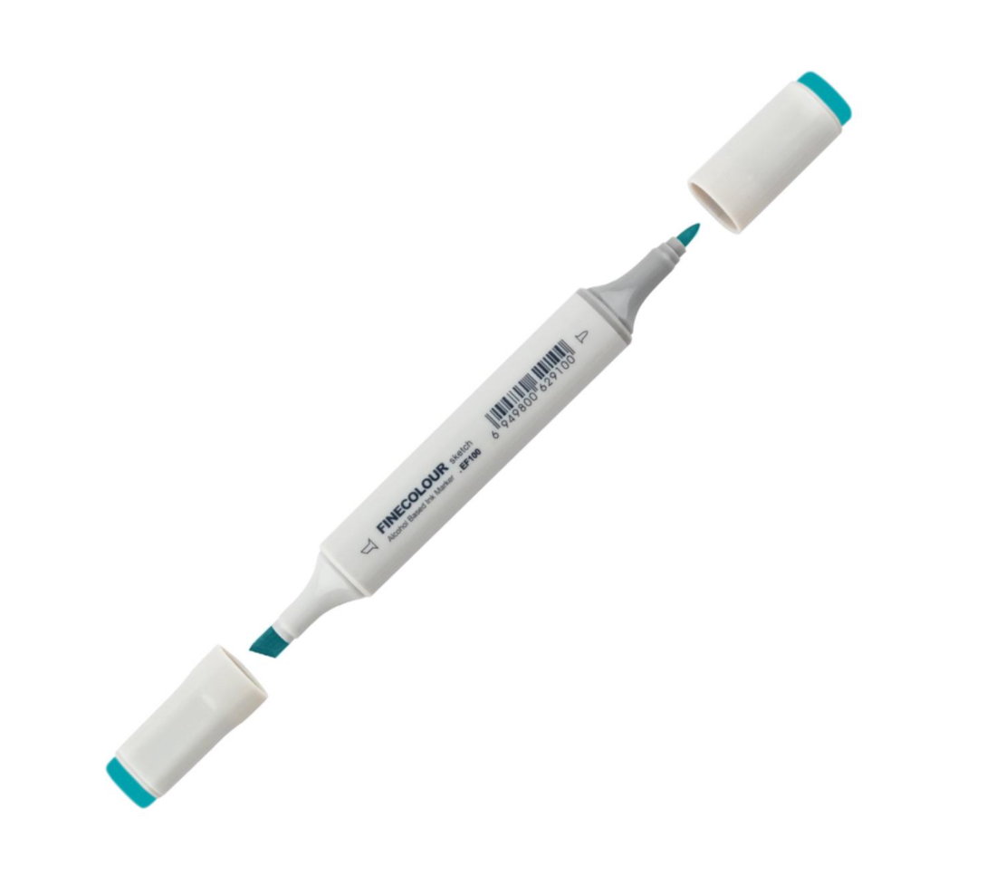 Маркер спиртовой Finecolour Sketchmarker 071 BG71 Синяя утка (EF100-71) Маркер спиртовой Finecolour Sketchmarker 071 BG71 Синяя утка (EF100-71)