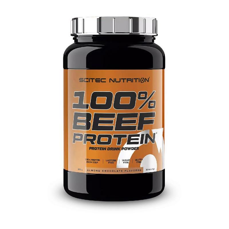 Протеин говяжий Scitec Nutrition 100% Beef Protein 900 г Миндальный шоколад