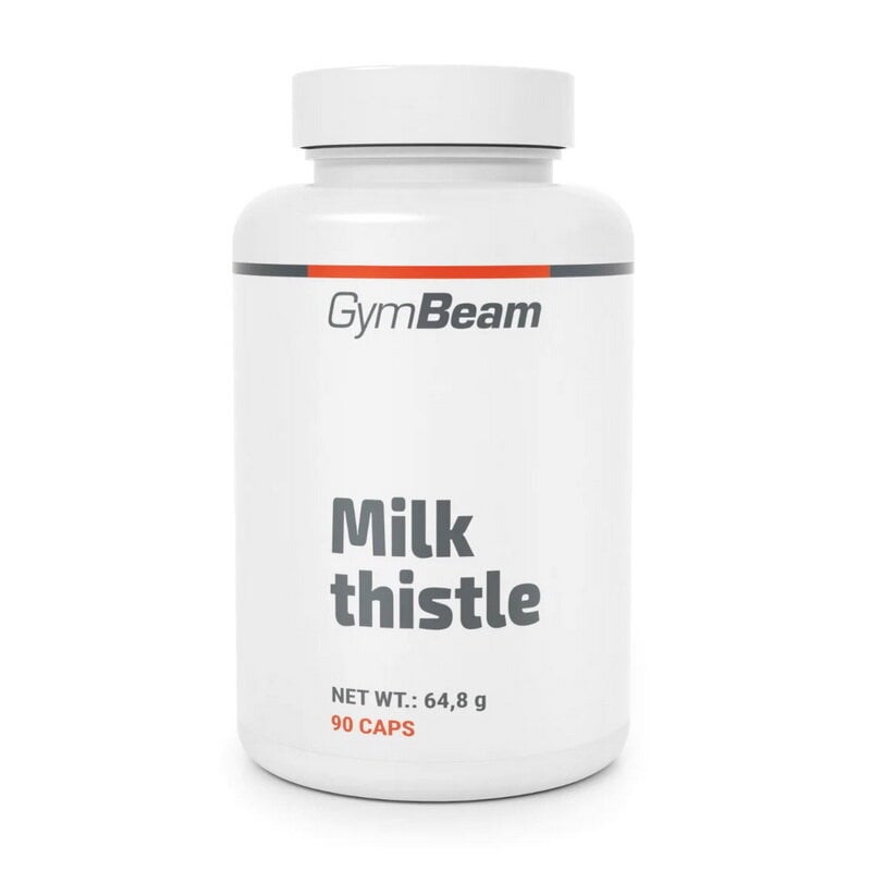 Расторопшая экстракт с силимарином 80% GymBeam Milk Thistle 90 капс.