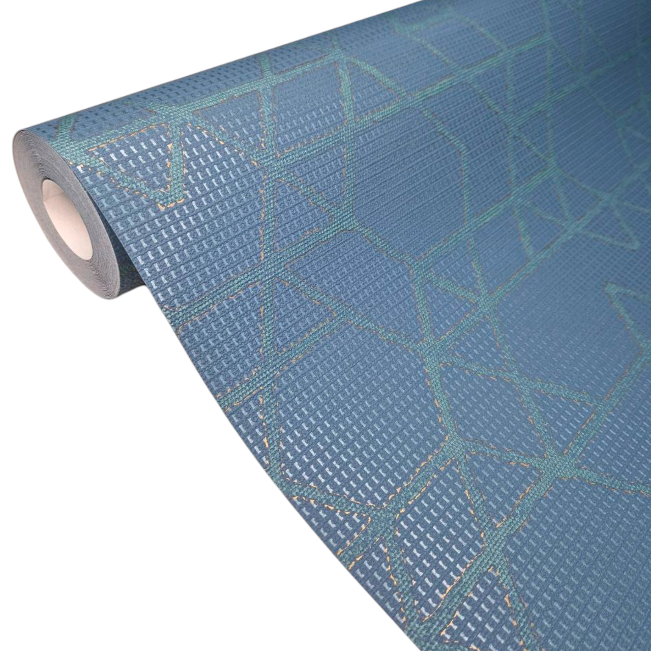 Обои виниловые Marburg 10,05x1,06 м Синий с бирюзовым (30874)