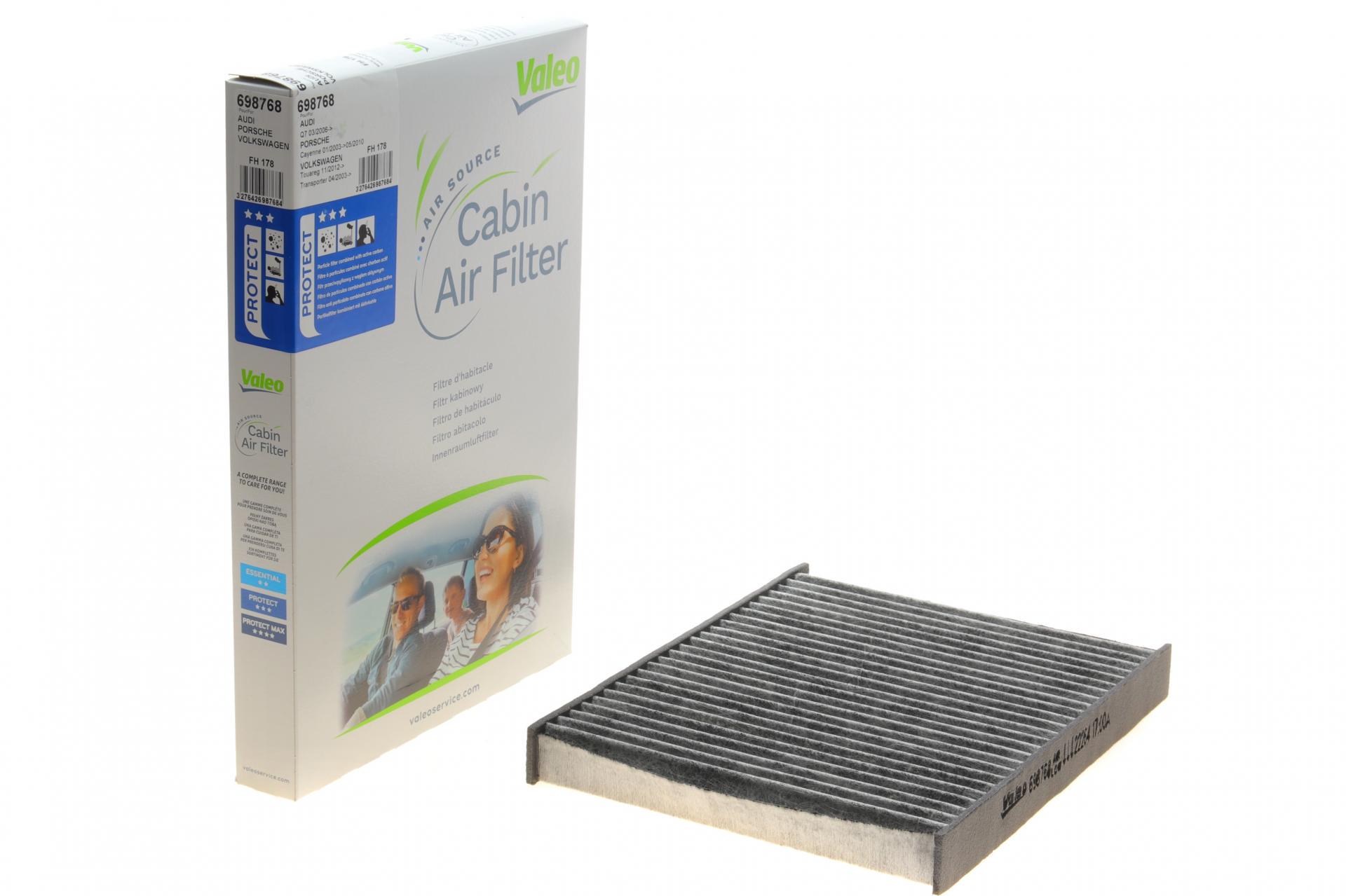 Фильтр салона VALEO для VW T5 03- угольный 698768) Фильтр салона VALEO для VW T5 03- угольный 698768)
