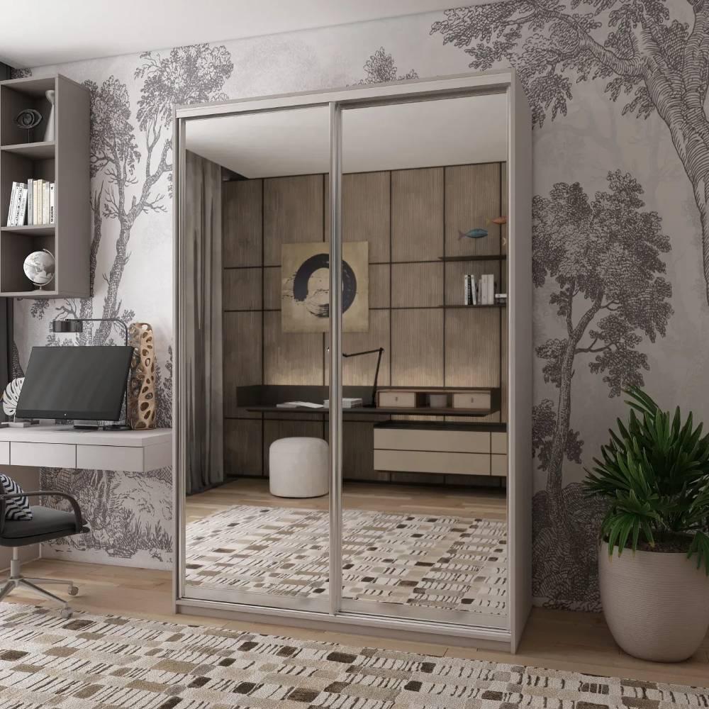 Шкаф-купе Doros Сити Лайт Кашемир 2 зеркала 150х45х225 см (80736362)