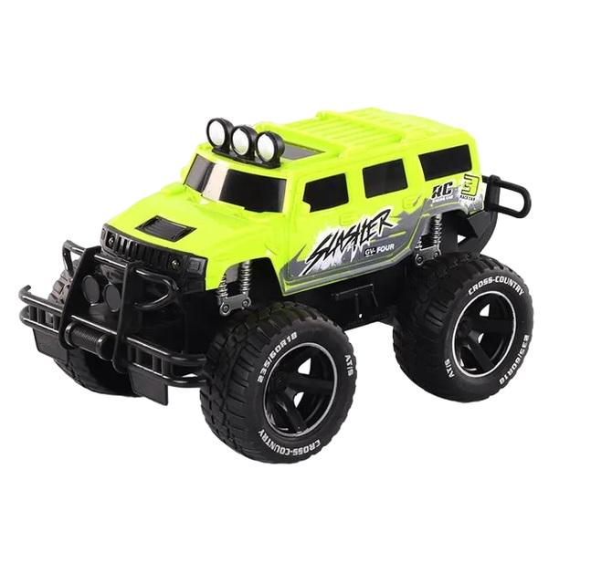 Джип на радіокеруванні акумулятор 37V пульт 27 Mhz з підсвічуванням Green (131058)