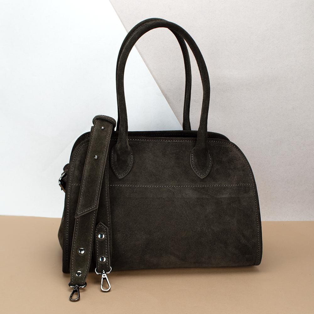 Сумка женская Virginia Conti 03802 замшевая с 2 ручками Шоколадный (2403372841) - фото 1 Сумка женская Virginia Conti 03802 замшевая с 2 ручками Шоколадный (2403372841) - фото 1