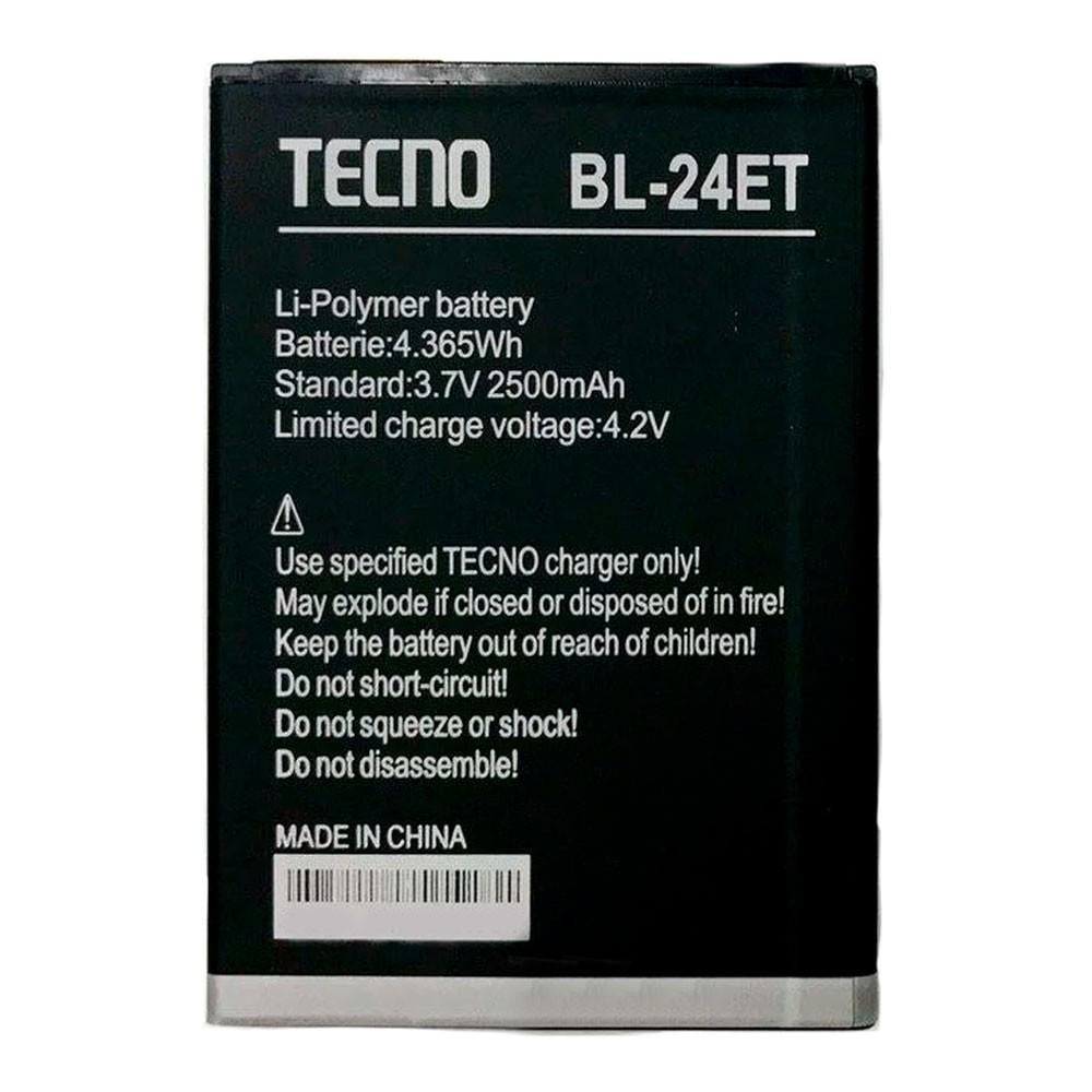 Батарея Tecno BL-24ET для Tecno POP 1 Pro/POP 2F B1F/F7 BL-F3 2500 mAh