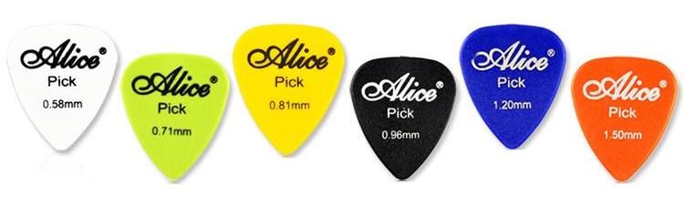 Набор медиаторов для гитары Alice 6 шт.
