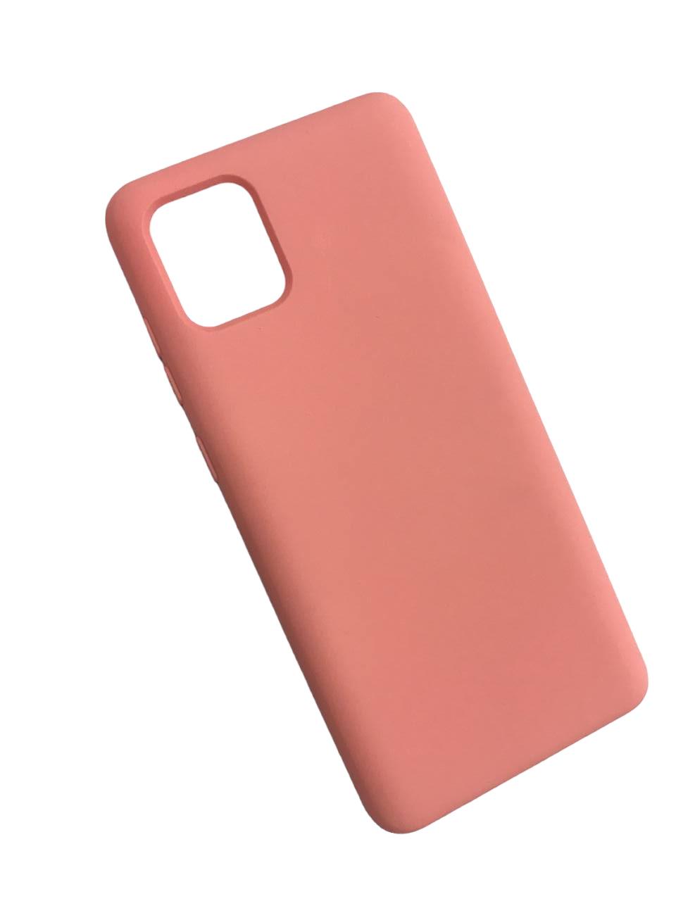 Силиконовый чехол Silicone Case Samsung A81/N770/Note 10 Lite Персиковый