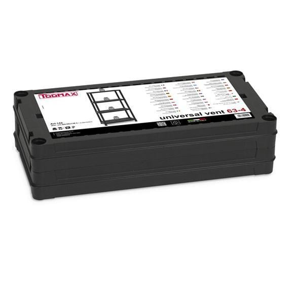 Стелаж пластиковий універсальний на 5 полиць Universal-LS Toomax Чорний - фото 2