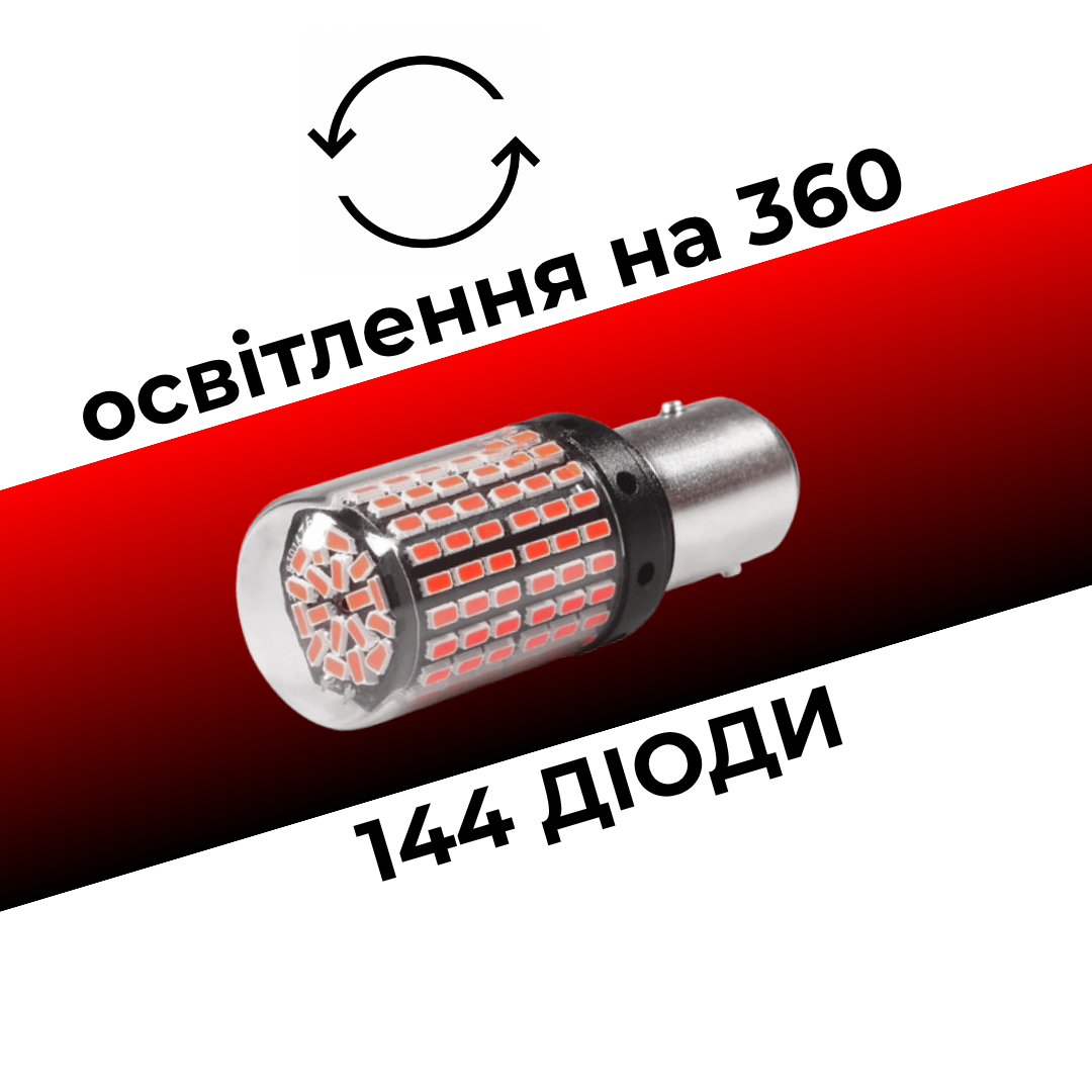 Лампочки автомобильные Canbus P21/5W BAY15D с обманкой стоп-сигнал/габарит Красный (29510425) - фото 4 Лампочки автомобильные Canbus P21/5W BAY15D с обманкой стоп-сигнал/габарит Красный (29510425) - фото 4