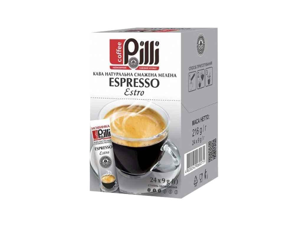 Кофе молотый Pilli Estro 9 г 24 шт. (937936)