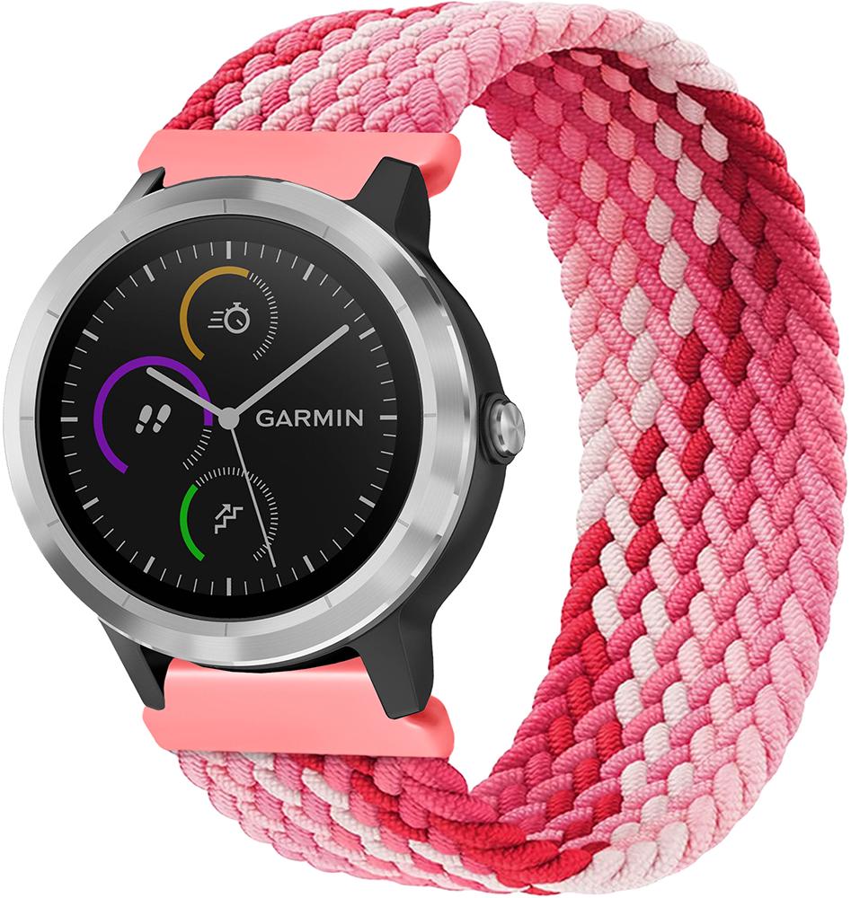 Ремінець Solo Loop Multi для Garmin Vivoactive 3 135 мм Pink (23096)