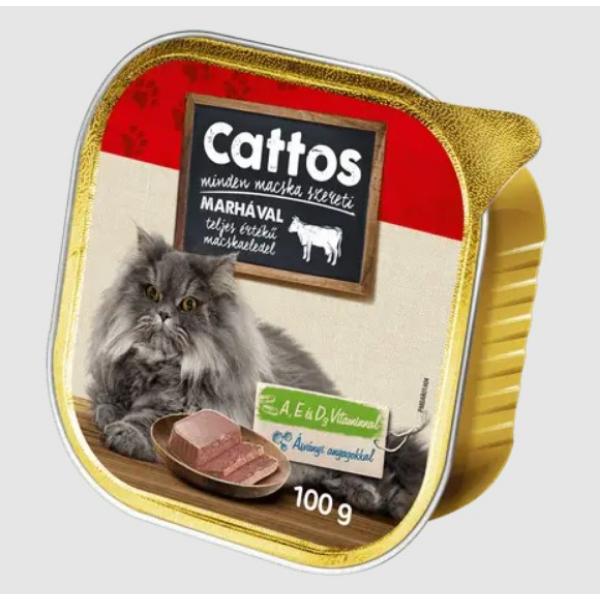 Паштет для кошек Cattos со вкусом говядины 100 г (000021318)