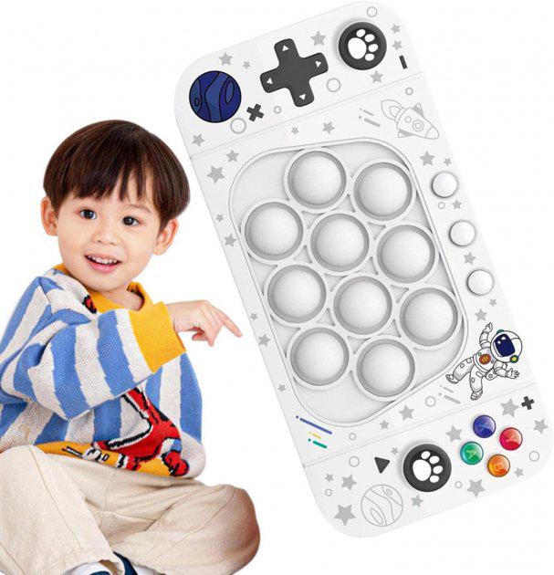 Игрушка антистресс консоль Pop it Fast Push Белый (801791) - фото 4