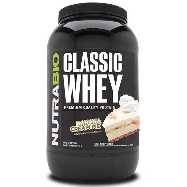 Протеин NutraBio Classic Whey Protein 907 г 27 порций Banana Cream Pie (000027167)