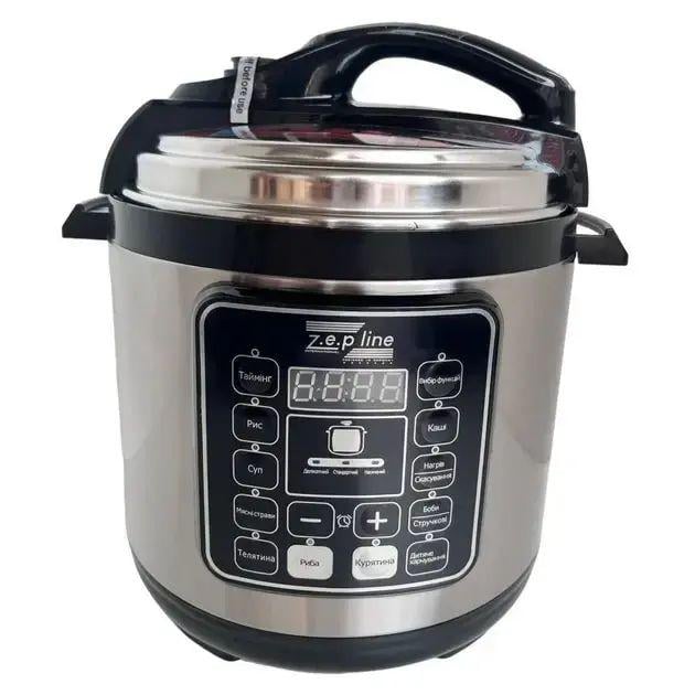 Мультиварка-скороварка ZepLine ZP-121 7 л 3000W 17 програм із захистом від перегріву таймером та обмеженням тиску (opt-104169)