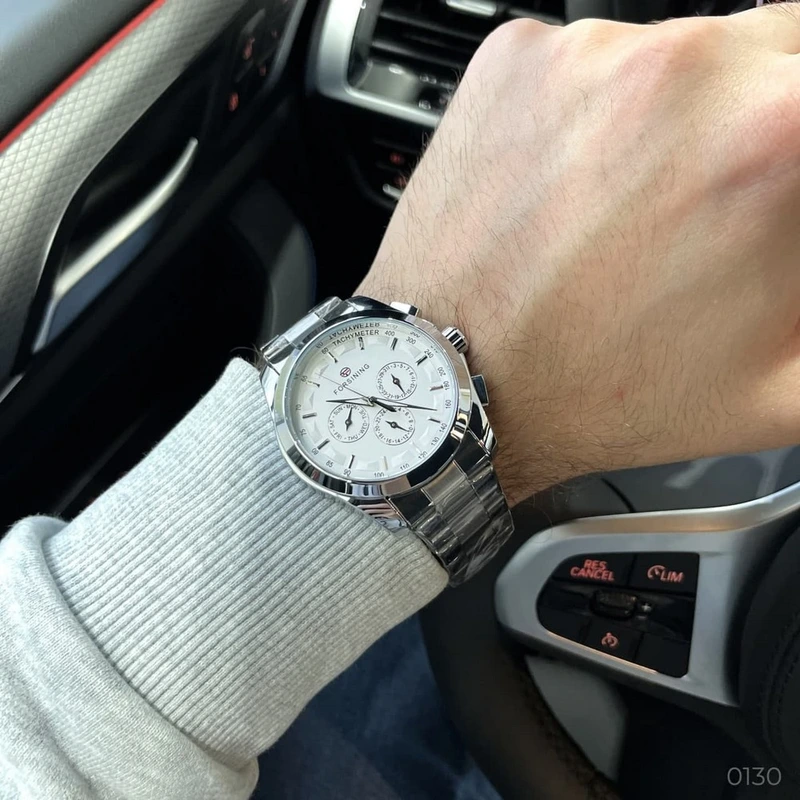 Наручний годинник Forsining 6917 Silver/White - фото 9 Наручний годинник Forsining 6917 Silver/White - фото 9