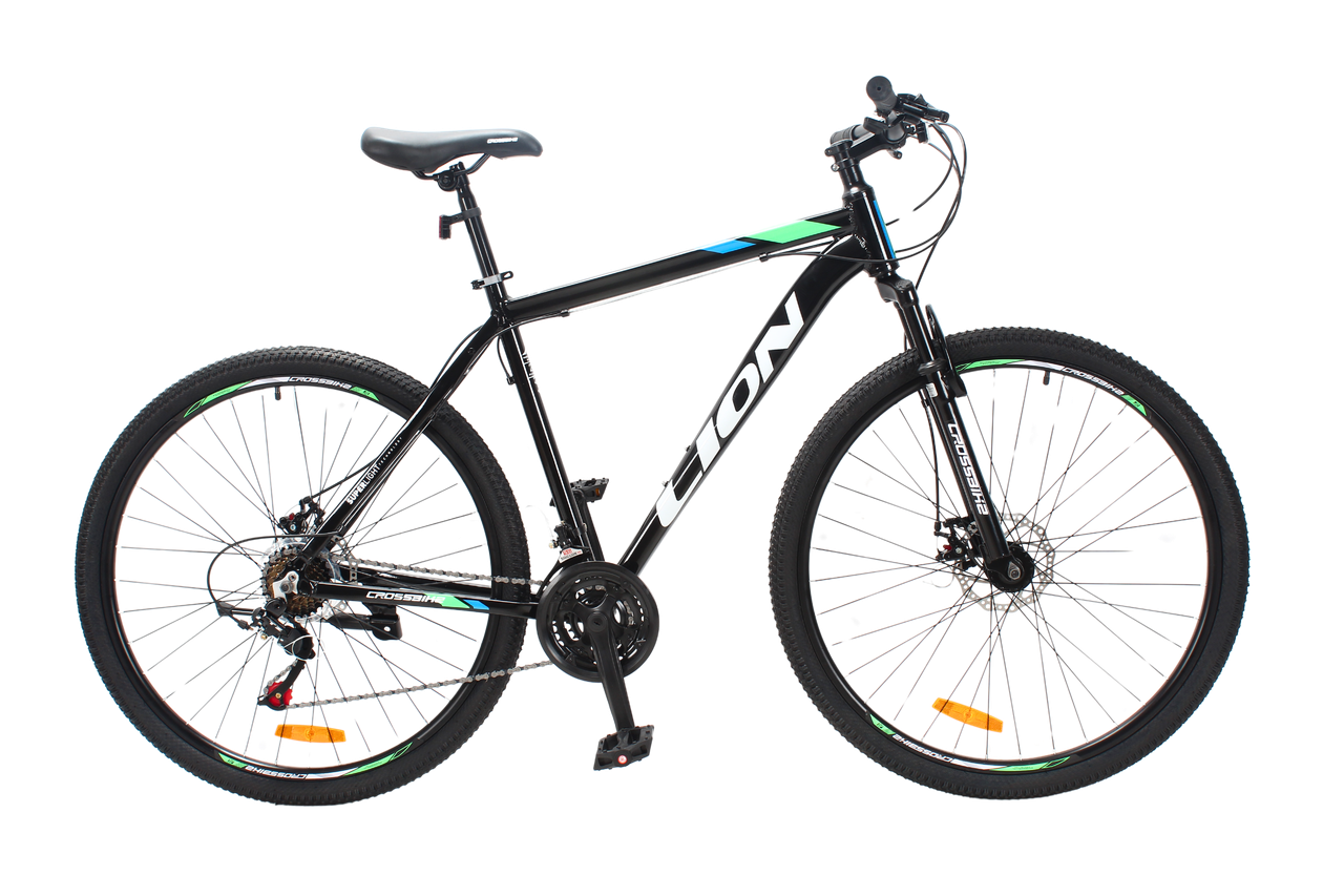 Велосипед CrossBike Lion 29" 21" Черно-зеленый