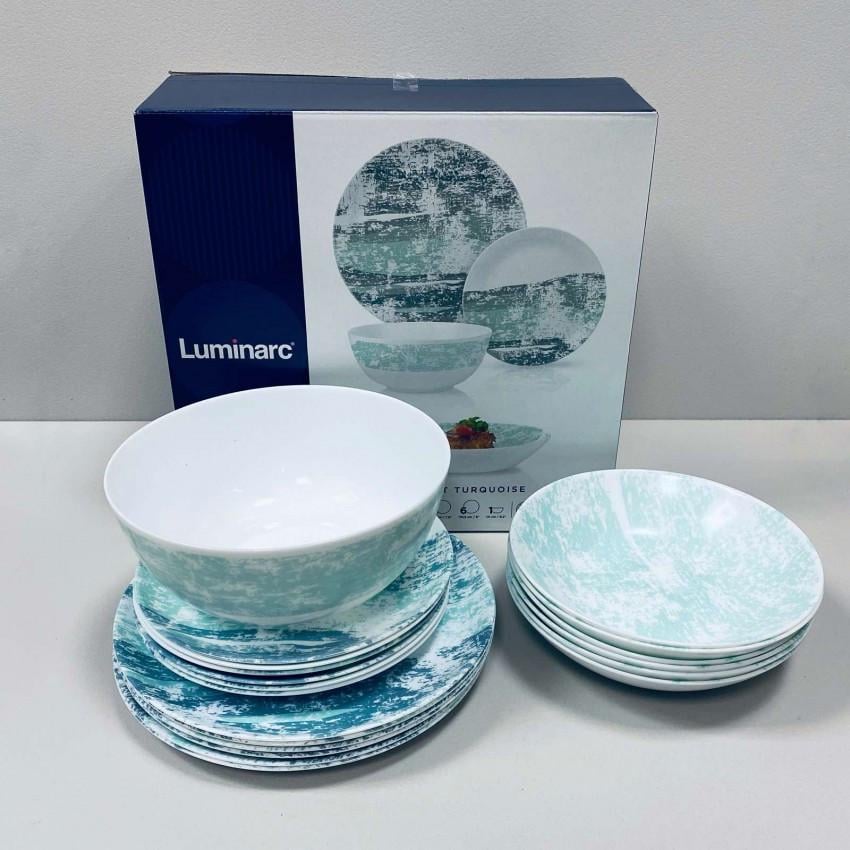 Сервіз столовий Luminarc Acctit Turquoise V8146 19 пр. (2380231099)