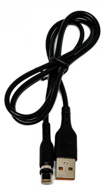 Магнитный кабель Lightning Denmen D18L 1 м Черный