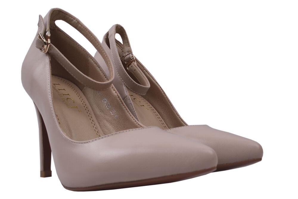 Туфли Liici на шпильке женские из эко-кожи р. 38 Бежевый (108-20DT)