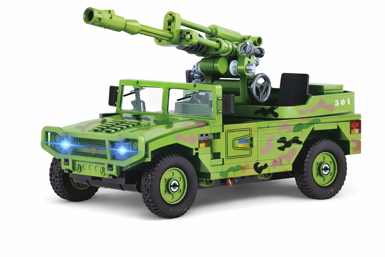 Конструктор PL-920-101 Військовий Хаммер з гарматою Iblock 305 дет. (1508852527)
