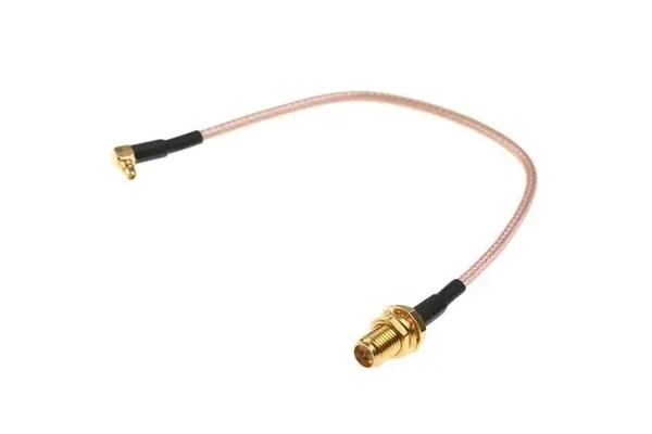 Подовжувач антенний SMA Female-MMCX кутовий QianJia кабель RG316 20 см (55696)