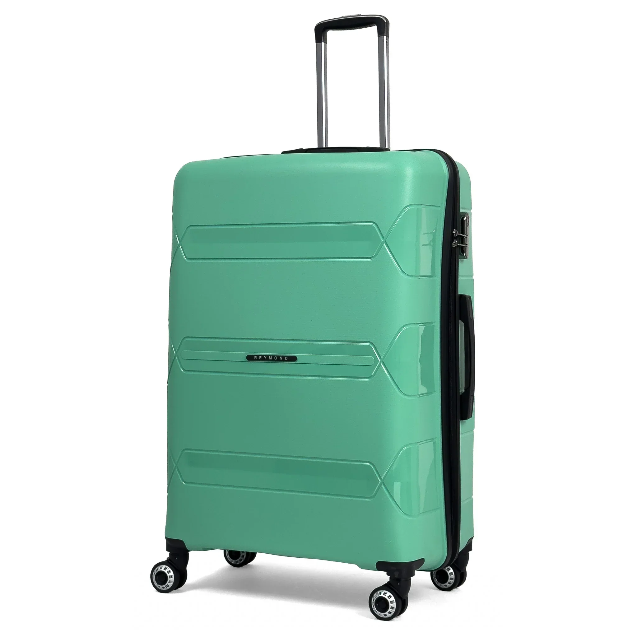 Чемодан Reymond PP008-L полипропилен с расширением на 4-х двойных колесах L 120/10 л