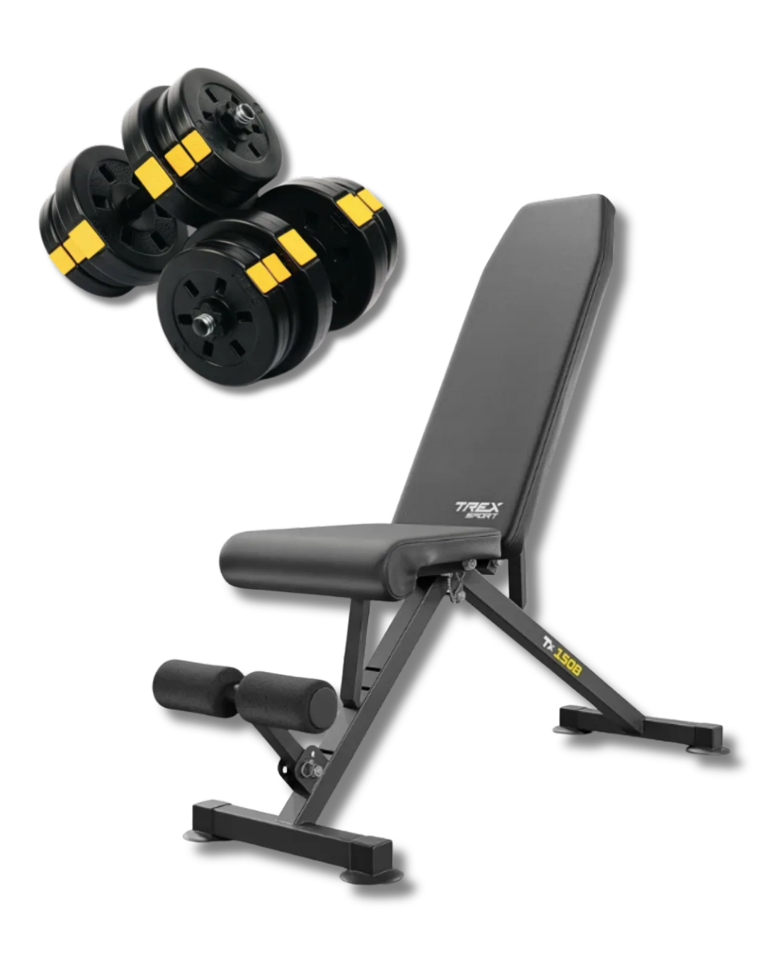 Спортивна лава TX-150B з гантелями Besport PowerPro 2х21 кг (35002003)