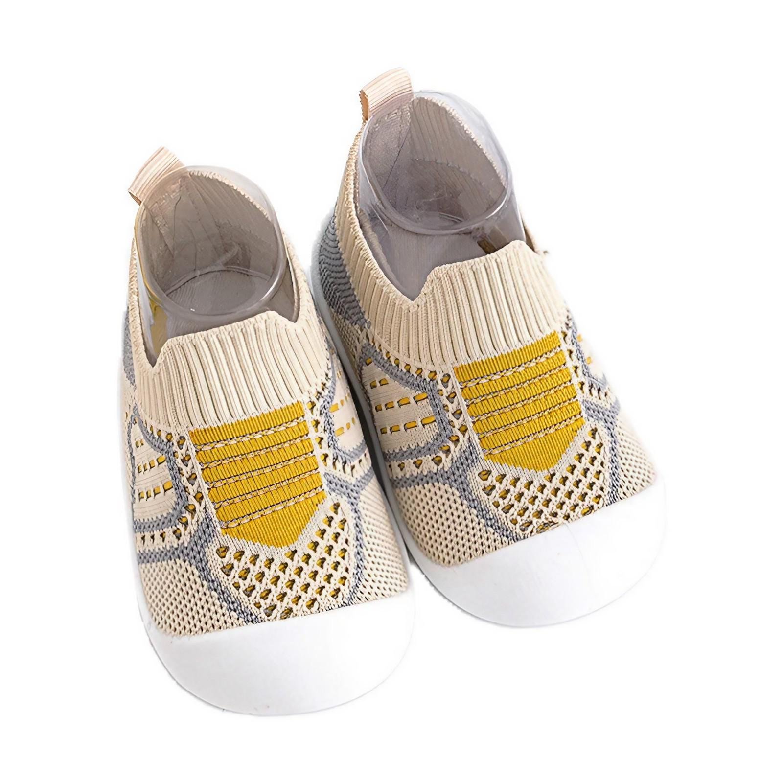 Кеды детские для мальчика и девочки р. 15 12,5 см Бежевый (DTCHKP-15-BGE-YLW-0818) - фото 1 Кеды детские для мальчика и девочки р. 15 12,5 см Бежевый (DTCHKP-15-BGE-YLW-0818) - фото 1