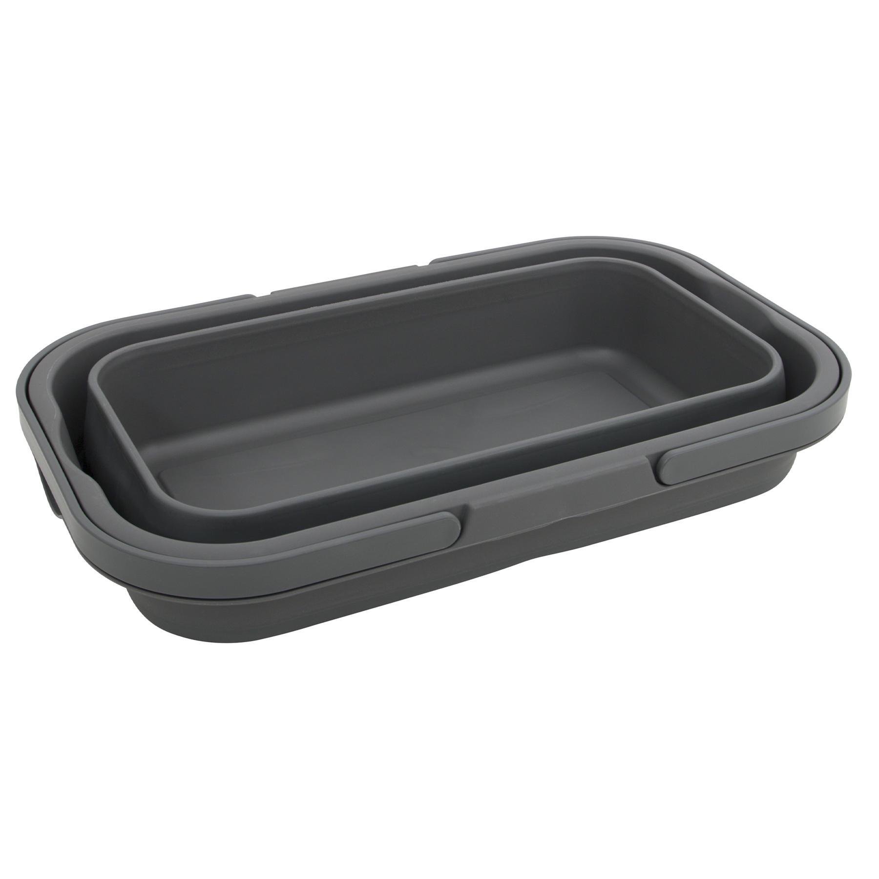 Корзина складная Bo-Camp Foldable Box With table Top 17L Grey (6303695) - фото 6