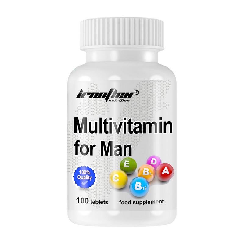 Комплекс вітамінно-мінеральний IronFlex Multivitamin for Men для чоловіків 100 tabs