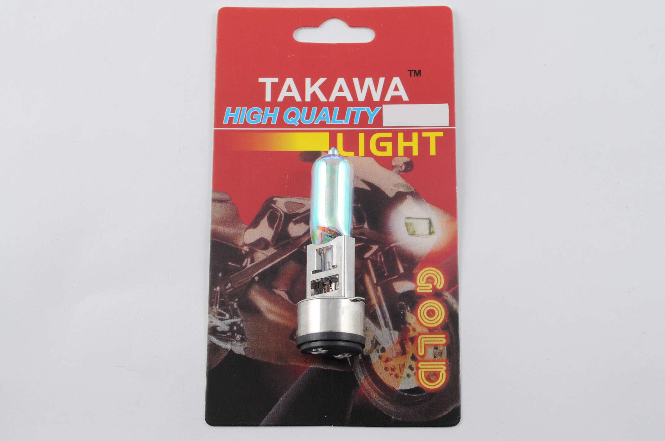 Лампа TAKAWA BA20D 2PIN 12V 35W/35W Радужный (B-93)