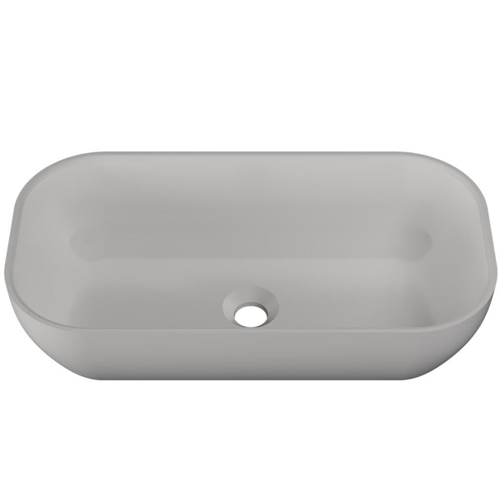 Раковина глянцевая накладная Amidicon Atlant 60 600x320 мм из литого камня (AMD-ATLANT_60_HL)