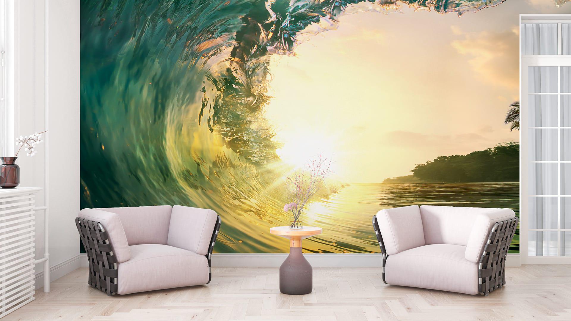 Фотообои флизелиновые Styleo Print-walls Волна 0225 300х200 см (Pw-0225)