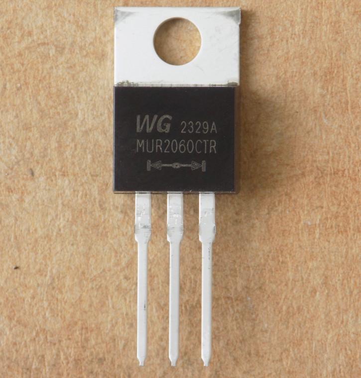 Диод MUR2060CTR/TO220-3pin 20A/600V общий анод (51660)