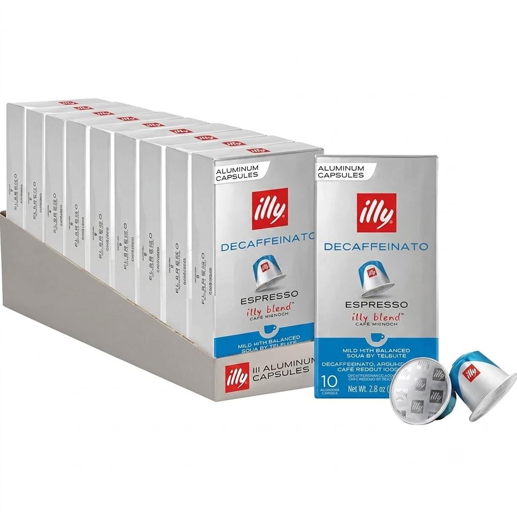Набір кави в капсулах Nespresso illy Espresso Decaffeinato 100 шт. (setNe8000034)