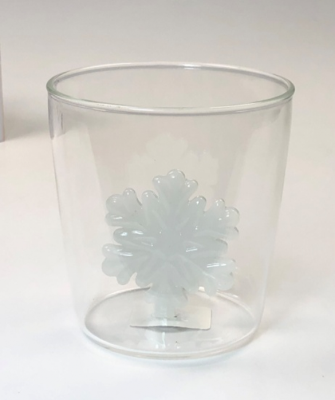 Стакан Olens 102-1177 Снежинка с фигуркой внутри 360 мл Прозрачный (2785786132)
