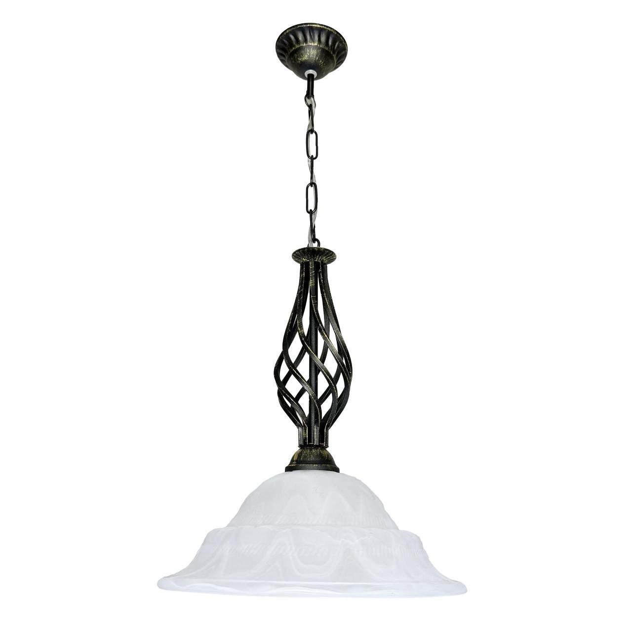 Люстра класична підвісна Spectr Р-315-6 на один плафон Чорно-золотистий (31424615)