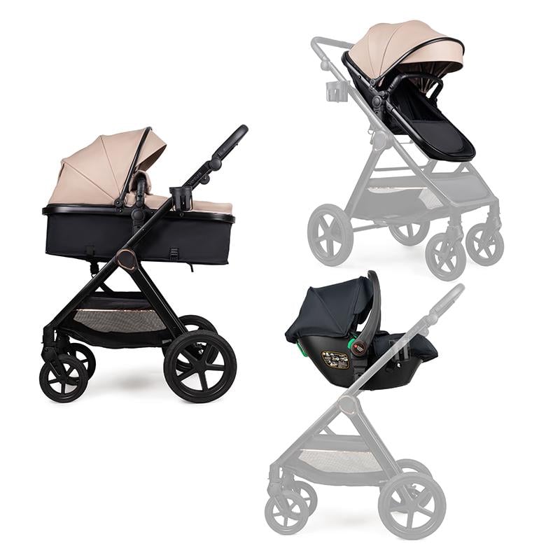 Коляска-трансформер Ninos Ventura ECO 3в1 с автокреслом от 0 мес. Dark Beige (33693042)