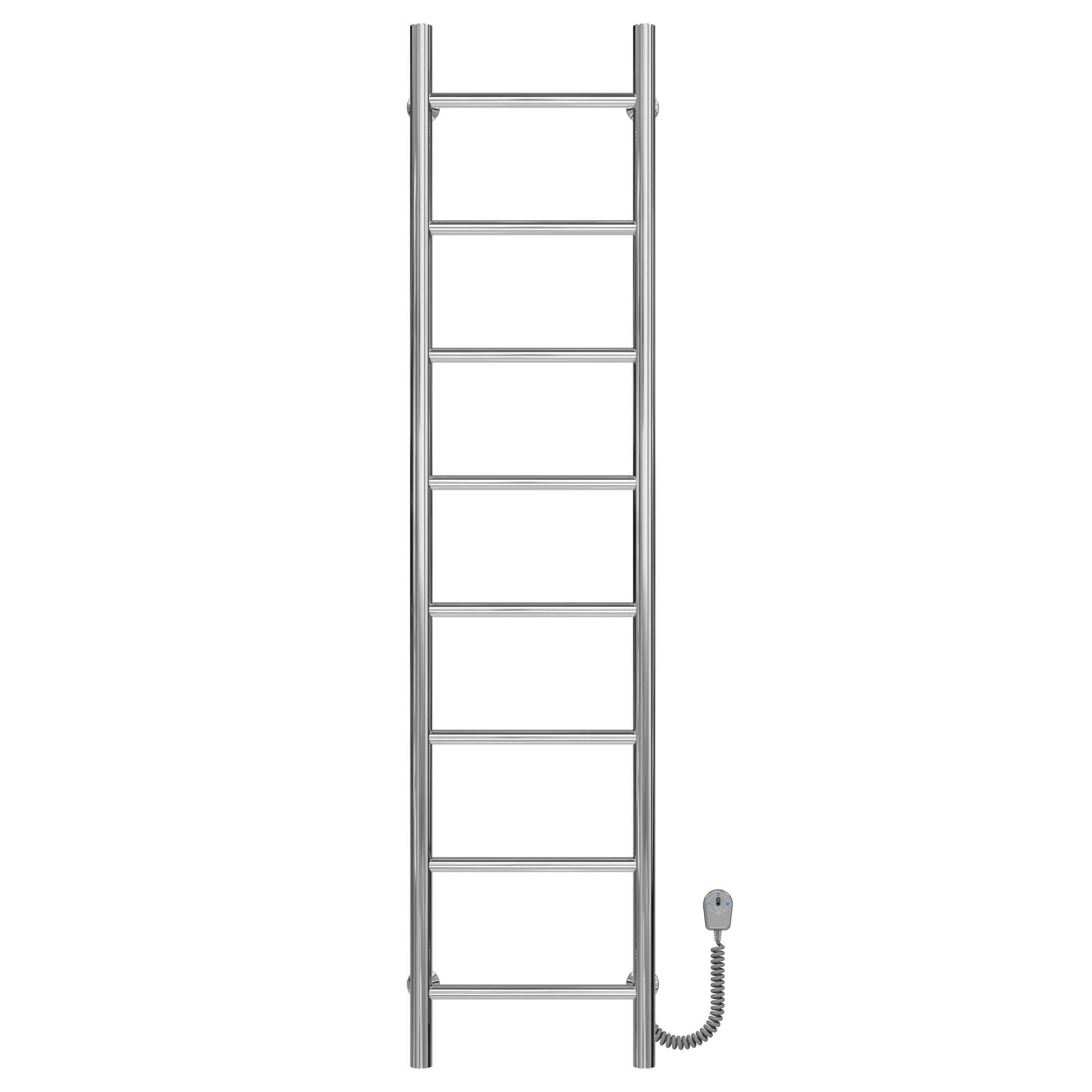 Полотенцесушитель электрический Deffi Орион П8 EF16 правое подключение нержавеющая сталь 200х1400 мм Хром (C.OR.140.20.8.ECR5)