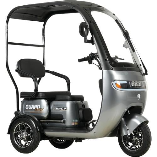 Трицикл с крышей и электродвигателем Spark Guard 1200W (000252608)