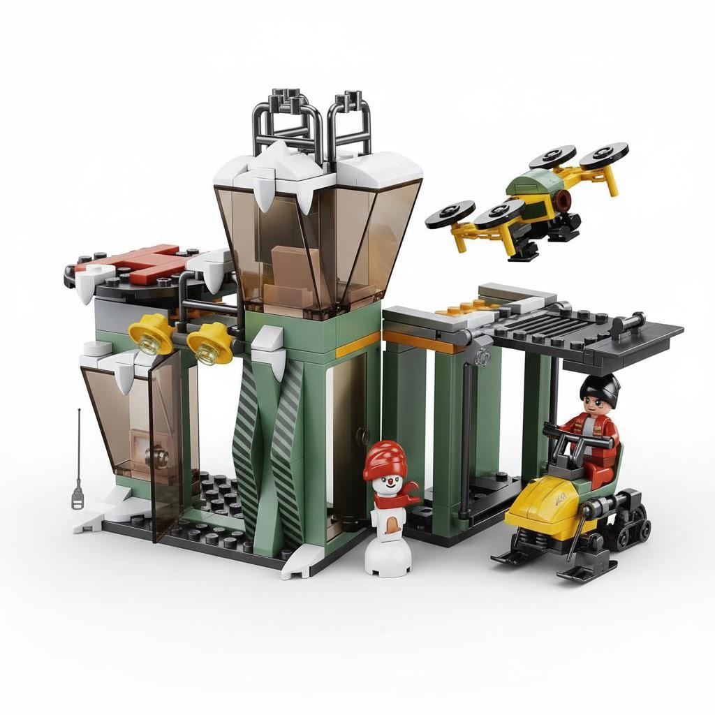 Конструктор Sluban M38-B0953 Зимняя база с транспортом и героями 251 дет. (29815689)