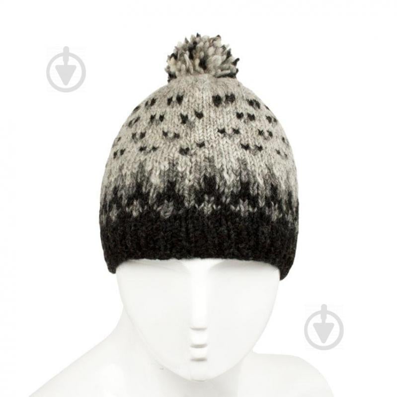 Шапка Kathmandu Хиюм с помпоном S (54-56) Серо-черный (24852) Шапка Kathmandu Хиюм с помпоном S (54-56) Серо-черный (24852)