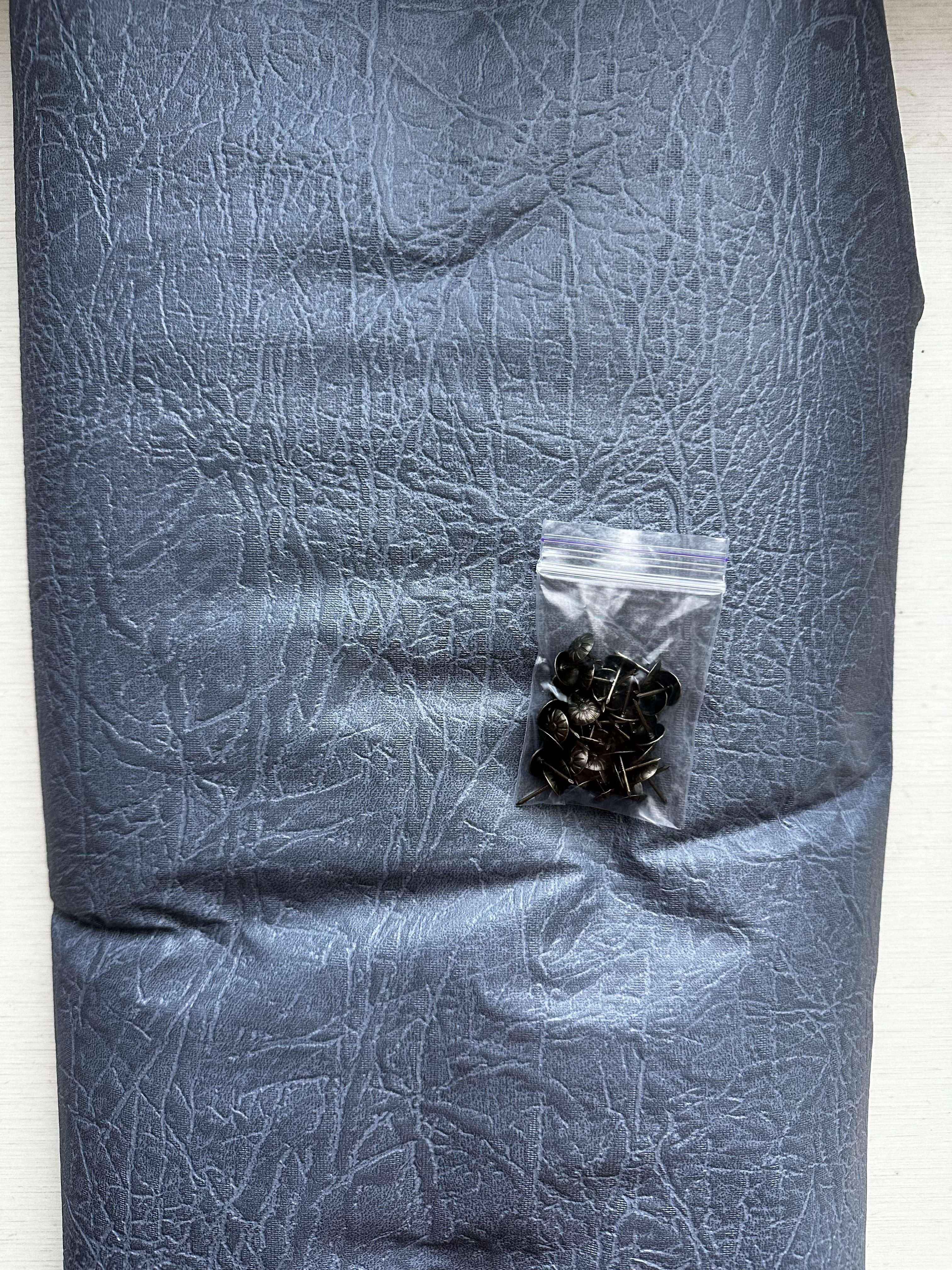 Комплект дверной обивки с тиснением Элеганс 200х100 см Мокрый асфальт