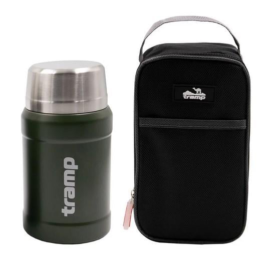 Термос з широким горлом Tramp в чохлі 800 мл Оливковий (UTRC-132-olive) - фото 2